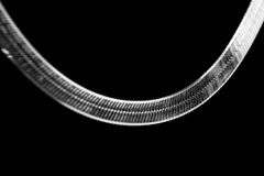 Sterling Silver Flexible Herringbone Necklace 7mm Solid 925 Italian Chain 22"