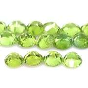 Round cut! Untreated! Matched! 7.40ct Peridot set!