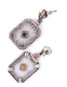 925 Sterling silver bracelet and matching dangle earrings
