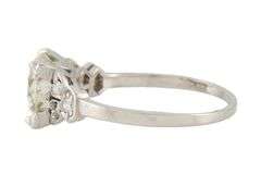 Vintage 1.60ctw Round Diamond Art Deco Engagement Ring in Platinum
