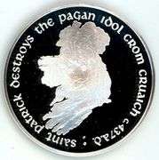 1974 Franklin Mint St Patrick .999 Silver Medal