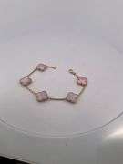 CERTIFIED BRAND NEW 18K YELLOW GOLD CLOVER LEAF BRACELET