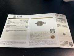 CERTIFIED LADIES 14K WHITE GOLD AND DIAMOND RING