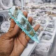 Rare Blue Aqua Obsidian Arrowhead Crystal