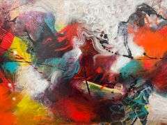 Vibrant Original on Canvas Andrea Palacios Solar Flare