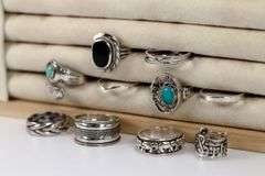Sterling Silver .925 Curated Lot of 10 Rings Various Sizes & Styles