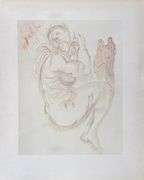 Highly Collectible Salvador Dali Original Color Engraving from The Divine Comedy