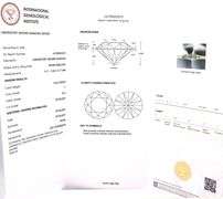 18kt White gold 3.04ct round brilliant cut lab grown diamond in natural diamond halo setting