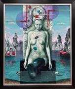 Surreal Elegance Original by Nelson Calderón Perez Nelson Calderon Statuette of Mind and Tide