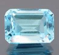 Stunning 9.48ct 13.8x10mm emerald cut  Swiss blue Topaz