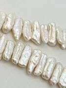 925 Sterling Silver Jay king Biwa Pearl And Turquoise Necklace