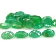 Vivid color in this 8.03ct Zambian Emerald set