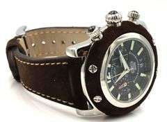 Glam Rock black dial stainless steel watch