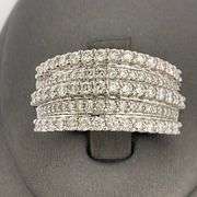 CERTIFIED BRAND NEW 14K WHITE GOLD DIAMOND RING / BAND