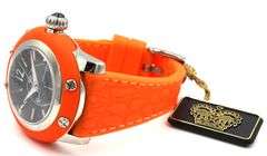 Glam Rock black dial stainless steel watch