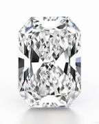 Huge 7 Ct Radiant Cut White Amber Ice Lab Simulated Diamond Solitaire