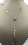 Tiffany & co heart lariat necklace in 925 sterling silver