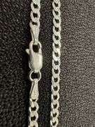 Sterling Silver Italian Curb Chain 3.3mm Solid 925 Italy Miami Link Bracelet 8"