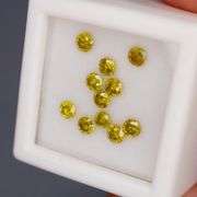 Collectors large sized 11 piece 1ct set of real Yellow Diamonds!