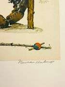 Exclusive Norman Rockwell Signed Limited Edition Lithograph "Young Spooners" with Publishers Certifi