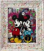 Playful Character Artwork on Canvas by Jozza Jozza Blue Skirt