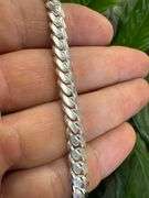 Sterling Silver Solid Miami Cuban Link Chain 6.3mm 925 Italy Heavy Curb Necklace 24" Inch