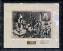 Highly Collectible and Rare Pablo Picasso Hand-Signed Etching