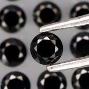 Diamond black! 2.82ct set of 2.8mm untreated Spinels!