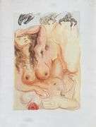 Collectible Original Color Engraving by Salvador Dali from The Divine Comedy