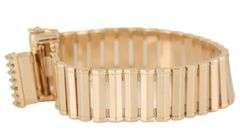 0.70ctw Diamond Polished Bar Link Bracelet in 14K