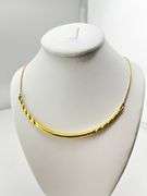 David Yurman 18KT Yellow Gold Curved Bar Necklace