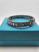 Old Fashion Sterling Silver Mine Cut Diamond Bracelet