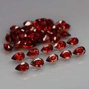 Premium 10.06ct pear cut cherry red Mozambique Garnet set!