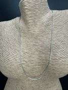 Sterling Silver Diamond-Cut Snake Chain 1mm Solid 925 Italy Tornado Necklace 16"