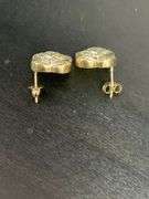 CERTIFIED BRAND NEW 14K YELLOW GOLD DIAMOND STUD EARRINGS