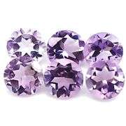 Glittering 13.45ct round cut Bolivian Amethyst set