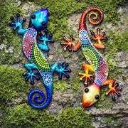 Metal Gecko Wall Art