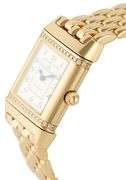 Jaeger Le Coulture Reverso 265.1.08, 33 X 21mm, Diamond Bezel, 18K Ladies Watch