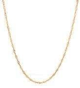 14kt Yellow gold Singapore link chain necklace
