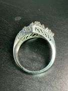CERTIFIED 14K WHITE GOLD AND DIAMOND RING