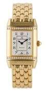 Jaeger Le Coulture Reverso 265.1.08, 33 X 21mm, Diamond Bezel, 18K Ladies Watch