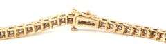 14kt Yellow gold 5.50ctw bar set diamond tennis bracelet