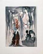 Highly Collectible Salvador Dali Original Color Engraving from The Divine Comedy