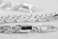 Sterling Silver Diamond-Cut Rope Chain 5.4mm Solid 925 Italy New Necklace 30"