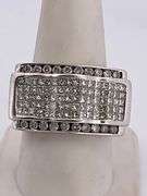 MEN'S CERTIFIED 14K WHITE GOLD AND DIAMOND RING 2.50 CARATS