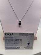Magnificent Tanzanite Pendent in Silver – GGA Certified, size:18