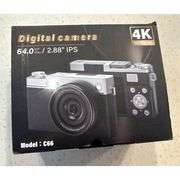 4K Digital Camera with 64MP Sensor and 180-Degree Flip Screen
