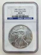 2007 American Silver Eagle, NGC MS69 Early Releases
