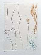 Highly Collectible and Rare Salvador Dali Hand-signed Original Engraving