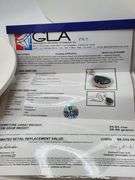 Magnificent Emerald and diamond in Silver Necklace– GLA Certified